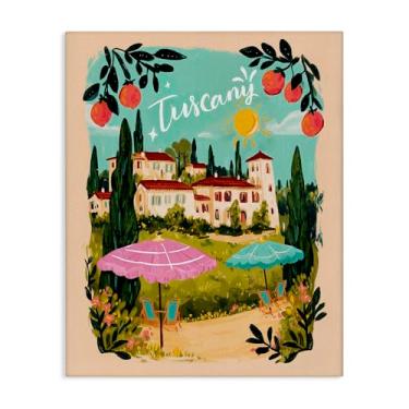 Imagem de Stupell Industries Arte de parede em tela com bordas de frutas na Toscana, design por Yen, 76 x 61 cm
