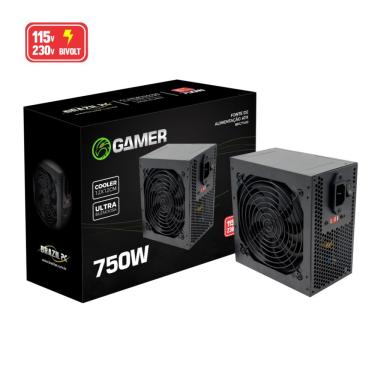 Imagem de Fonte Alimentação Brazil PC Gamer ATX 750W 24 Pinos