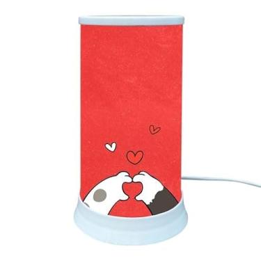 Imagem de Luminária de Mesa Hug Love Cat – Luz Decorativa LED USB, Design Cute com Gatinhos, Ideal para Quarto, Escritório e Presente Criativo