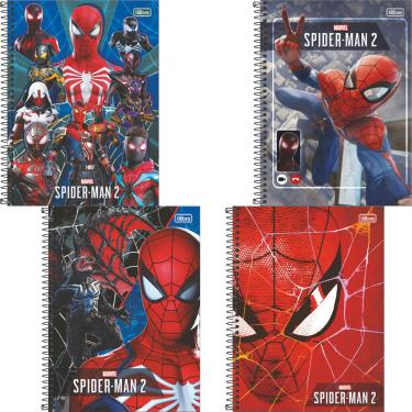 Imagem de CADERNO CAPA DURA UNIVERSITÁRIO SPIDER MAN GAME 1M 80FLS
