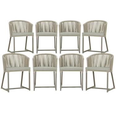 Imagem de 8 Cadeiras De Jantar área Noronha Fendi E3 Trama Original Rami