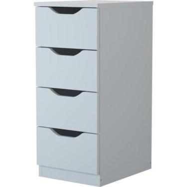 Imagem de Gaveteiro Com 4 Gavetas Multivisão Branco [f002]