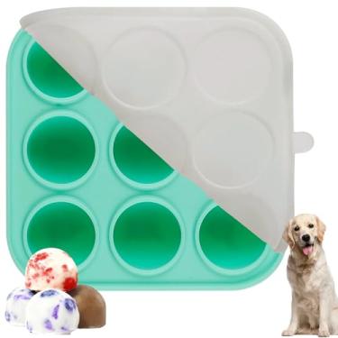 Imagem de 9Cavities Molde de silicone para petiscos para cães com tampa para Pupsicle Woof e Pupsicle Power Chewer, moldes de petiscos congelados para fazer refiles, bandeja reutilizável para o brinquedo