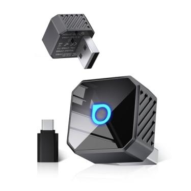 Imagem de OTTOCAST Mini Pot 2025 2 em 1 sem fio CarPlay/adaptador automático Android, WiFi de 5 GHz, conexão automática para carros 2016+