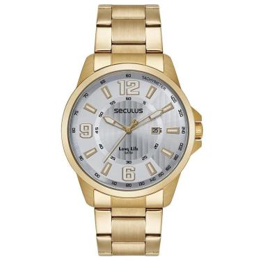 Imagem de Relógio Seculus Masculino Analógico Dourado 44219GPSVDA4-Masculino