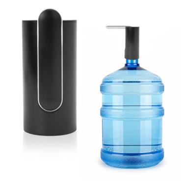 Imagem de Suporte para Galão de Água, Dispensador Automático em Preto, Base de Carregamento com Bomba Elétrica para Garrafões de 20L