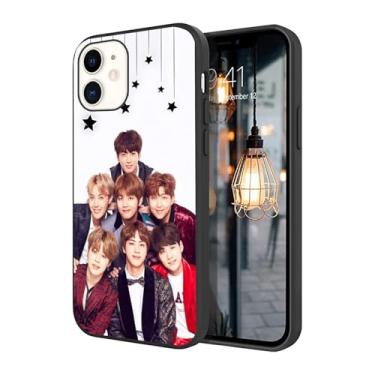 Imagem de WWDIYHOUSE Capa compatível com iPhone 11, capa à prova de choque de TPU macio com design exclusivo e legal para homens/mulheres/meninos/meninos (Fashion-BTS-1)