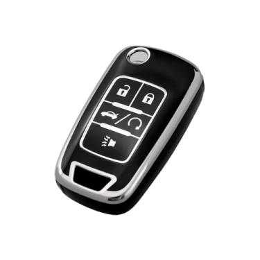 Imagem de Capa para chave de carro Buick Encore Chevy Chevrolet Camaro Equinox Impala Sonic GMC Terrain Flip 5 botões