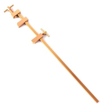 Imagem de Chiloskit Grampos F de latão para marcenaria, grampos de barra miniatura pequenos de latão sólido de 7 polegadas com parafusos de aperto serrilhados (180 mm/7")