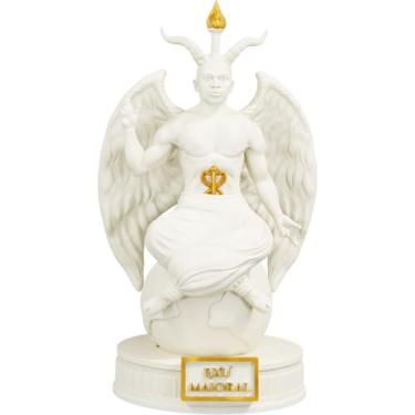 Imagem de Estátua Exu Maioral Imagem Umbanda Candomblé - Versão 2 (Cor Mármore Dourado)