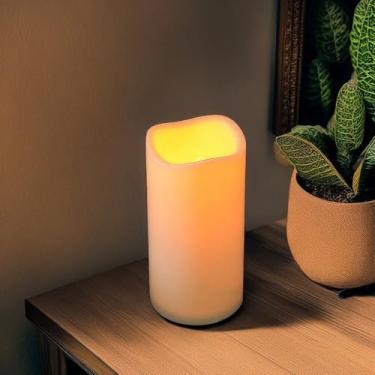 Imagem de Lâmpada de vela sem chama de tamanho grande - decoração romântica/natalina, festa/proposta, pacote único (sem bateria)