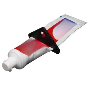 Imagem de Espremedor de Pasta de Dente - Kit com 2 Unidades Anti-Desperdício - Organizador de Banheiro Prático e Econômico(Preto)