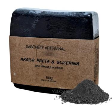 Imagem de Sabonete de Argila Preta Artesanal Natural – Limpeza Profunda/100g