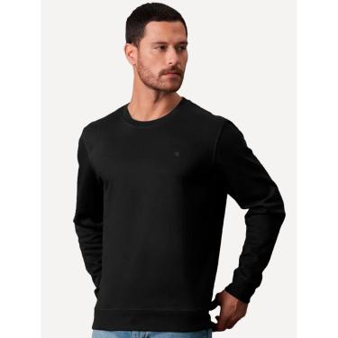 Imagem de Moletom Calvin Klein Jeans Masculino Crewneck CK Small Bordado Preto-Masculino