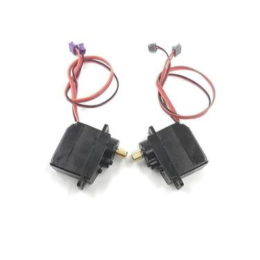 Imagem de 2 pçs/lote M10 Electronic Starter Full Metal Gearbox DC 3V-6V 23RPM-52RPM 52RPM Engrenagem de Direção de Cinco Fios Precisão 360 Graus