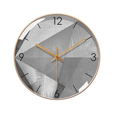 Imagem de 3FLQOOPP Relógio de parede 25.4 cm/30.5 cm/35.6 cm Moderno Minimalista Decorativo Estilo Industrial Silencioso Relógio de Parede Digital Relógio Decoração Relógio (35.6 cm) (Uma Cor 25.4 cm) (Uma Cor