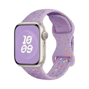 Imagem de Pulseira De Silicone Respirável Para Apple Watch 44mm 45mm 40mm 41mm 3