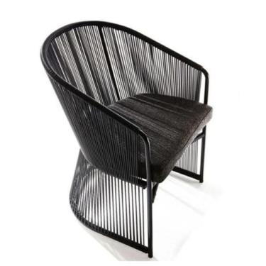 Imagem de Cadeira Poltrona Vime Junco Para Sala Varanda Jardim - Sarah Móveis