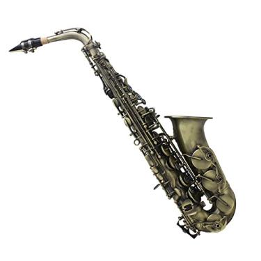 Imagem de EB Saxofone Alto Instrumento Profissional de Sopro de Madeira com Alça de Caixa Acessórios para Bocal (Cor: 3)
