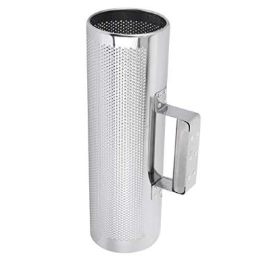 Imagem de Matybobe Kit de instrumentos de percussão manual de metal Guiro com raspador de cilindro preto para desempenho profissional ou amador