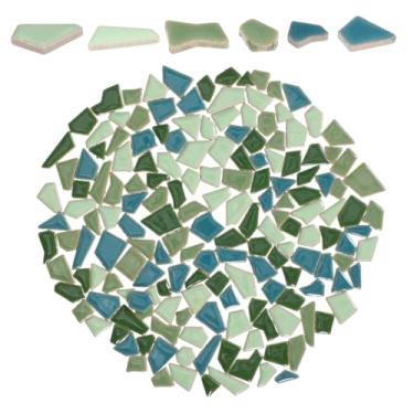 Imagem de SHINEOFI DIY Irregular Glazed for Crafts Colorido Mosaico Azulejos Particulados Pedras para Decoração Artística de Casa e Projetos Criativos