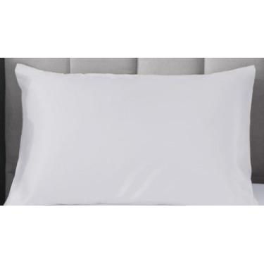 Imagem de 02 Fronhas 70cm x 50cm Seda Charmousse - Bem Me Quer Enxovais, Branco