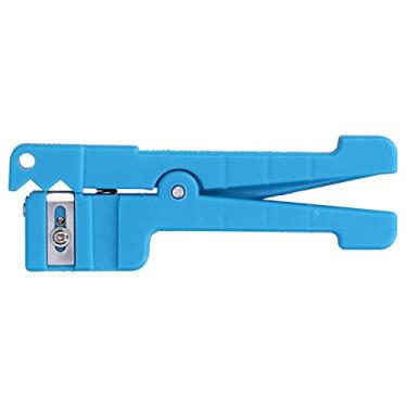 Imagem de Garosa Descascador de Cabos, Ferramenta de Decapagem de Fio Coaxial de Fibra óptica de PVC Com 3 Lâminas Retas 1 Palheta de para Cabos de 3,2-5,6 Mm, Ferramenta Profissional para Eletricistas e