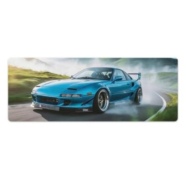Imagem de HouLaiZhe JDM Car MR2 Mountain Top Drift Cool Gaming Mouse Pads JDM Car Desk Pads Grandes Mousepads para teclado de mesa Tapete de computador 30 x 80 cm