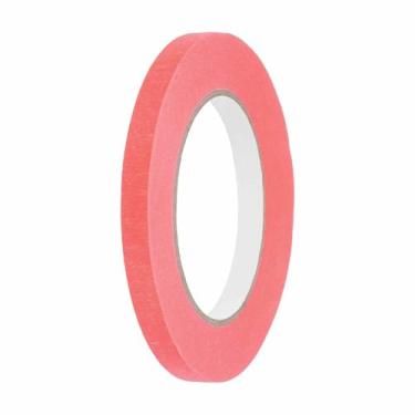 Imagem de HARFINGTON Fita adesiva colorida de 0,9 cm x 54,6 m, papel crepe universal, fita adesiva colorida para pintura de arte, desenho, faça você mesmo, etiquetagem artesanal, selagem, rosa