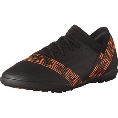 Imagem de adidas Tênis de futebol infantil unissex Nemeziz Tango 17.3 Tf J, Core Black/Core Black/Tactile Gold, 1 Little Kid