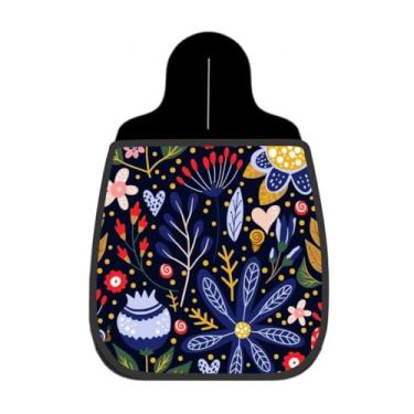 Imagem de Lixeira De Carro Organizador Flores Folhagem Abstrata Fundo Marinho