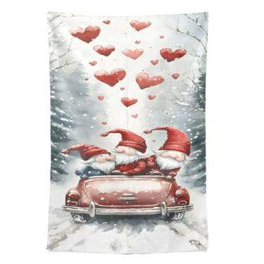 Imagem de STAYTOP Tapeçaria de parede de gnomo fofo para decoração de casa, decoração de dormitório, sala de estar, quarto, tapete de parede (60 × 51 pol.)