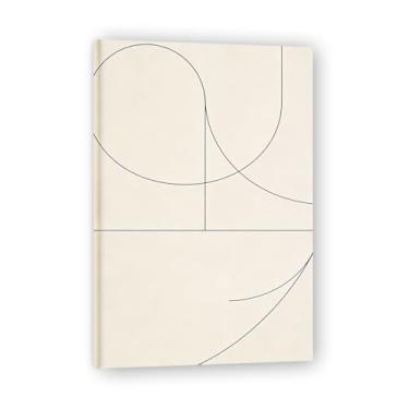 Imagem de Arte em tela minimalista Clear The Mind: Serenity Neutral Tones Grande área em branco para decoração de espaço calmo 19 x 30 cm emoldurada