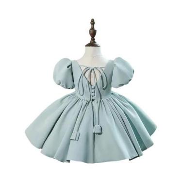 Imagem de Vestido Verde De Dama De Honra Para Meninas De 1 a 16 Anos, Vestido Fo