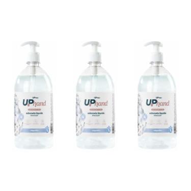 Imagem de Kit com 3 Sabonetes Líquidos Glicerinados Para Mãos 1L - Up Hand Essential Algodão