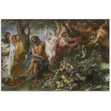 Imagem de Quebra-cabeça Rubens Pitágoras para adultos vegetarianismo personalizado 500 peças impressão paisagem presente mordaça presente quebra-cabeça presentes, 51 x 35 centímetros