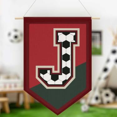Imagem de Faixa de lona de parede suspensa de futebol, faixa de lona pendurada com alfabeto, decoração de arte de parede para sala de estar, quarto, Copa do Mundo FIFA Jersey futebol futebol entusiastas