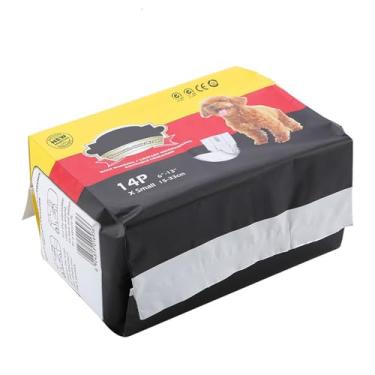 Imagem de Ymiko Barriga de Cachorro Macho Pequeno Envolve Fraldas Fraldas Calças Sanitárias (XS)