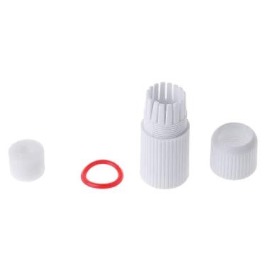 Imagem de VizGiz 4 Sets RJ45 Waterproof Connector Cap Cover for Outdoor Network IP Camera CCTV Pigtail Cable POE NVR System Connection Lid Adapter Weatherproof Protector (4 Parts/Set), White