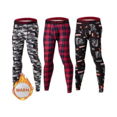 Imagem de Conjunto De Roupa Térmica Masculina plus Size Para Outono/Inverno, Cal