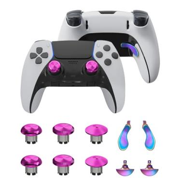 Imagem de CHARM FOCUS Alavancas De Metal Para Controle Ps5 Edge, Botões, Gatilhos, Joysticks, Acessórios Reposição Dualsense, Peças, Controle, Joystick Analógico, Gradiente