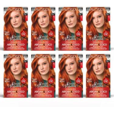 Imagem de Kit 8un Coloração Beautycolor Kit 76.44 Ruivo Absoluto
