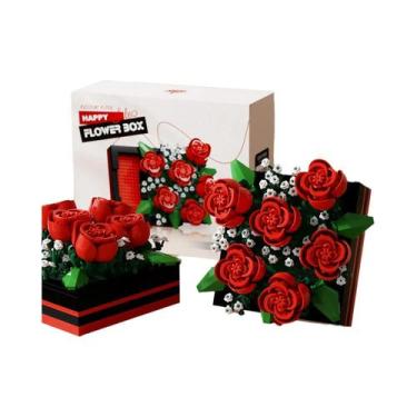 Imagem de Blocos De Montar Caixa De Flores DIY Decoração De Mesa 5 Tipos Brinque