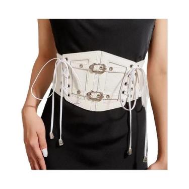 Imagem de Cinto De Corset De Renda plus Size Para Mulheres, Faixa Elástica Larga