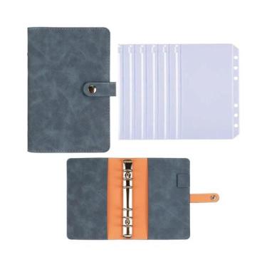 Imagem de Capa De Caderno A6 Para Crianças Em Couro PU Com 6 Furos Para Planejam