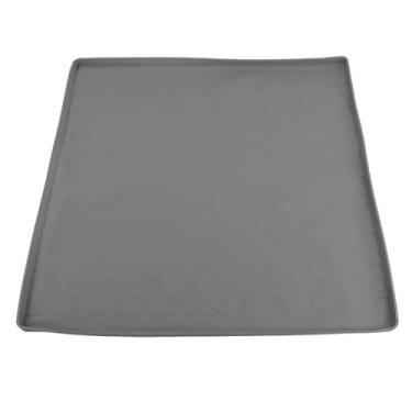 Imagem de Cryfokt Bandeja à Prova de água do Tapete Superior de Silicone para Lavadora e Secadora para Máquina de Lavar Roupa Cinza 23,6 X 23,6 pol.