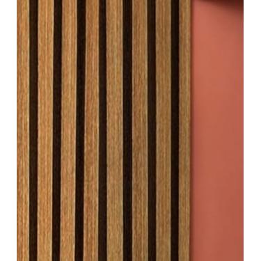 Imagem de Papel de parede autoadesivo listrado marrom adequado para sala de estar e quarto(5 Metros)