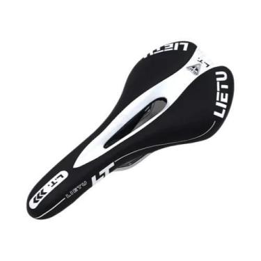 Imagem de Selim De Bicicleta Em Couro PU Preto 273x135mm Confortável Para MTB E 