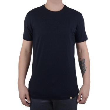 Imagem de Camiseta Masculina Lado Avesso Slim Fit Preta - LH16430-Masculino