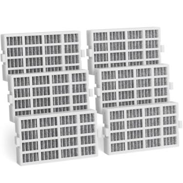 Imagem de Pacote com 6 W10311524 substituição do filtro de ar do refrigerador compatível com Whirlpool, AIR1, Maytag, Kitchenaid e Jenn-Air, substituto para filtro de ar da geladeira Fresh Flow